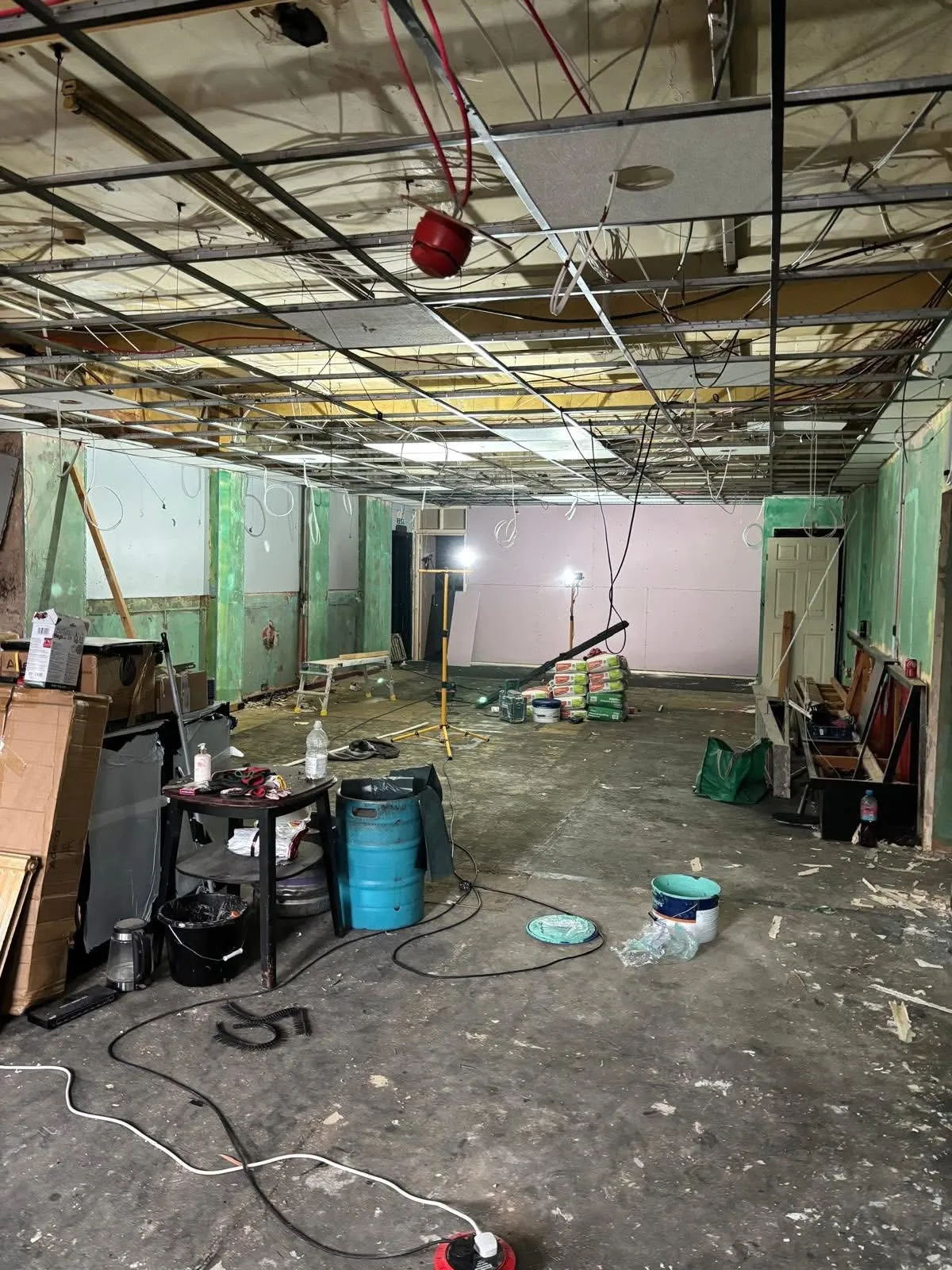 Commercial fit-out at the Porth pool hall (2 of 3)